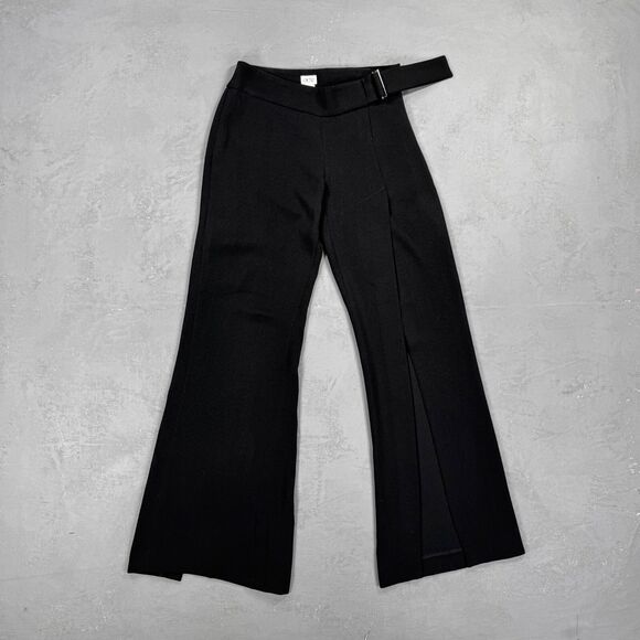 Caché Pants - Vintage Caché Low-Rise Trousers with Slits Up Each Leg Women's 0
